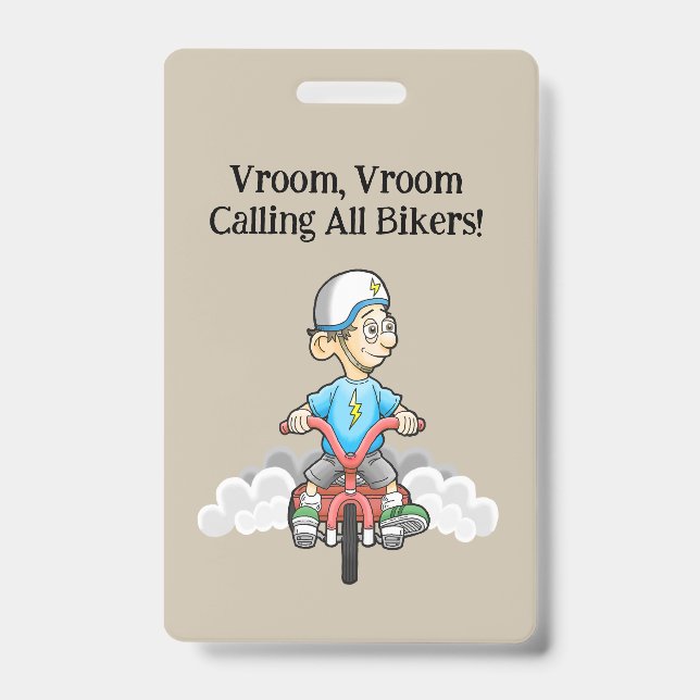 Calling All Bikers ID Badge (Front)