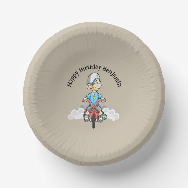 Calling All Bikers Paper Plate (Front)