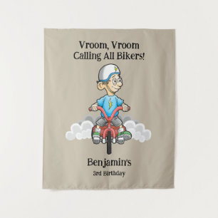 Calling All Bikers Tapestry