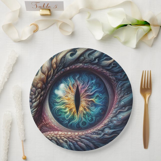 Calling All Dragons Birthday  Paper Plate (Wedding)