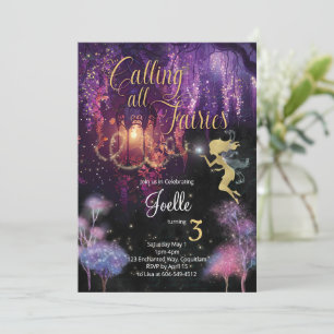 Calling All Fairies Birthday Invitation