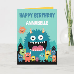 Calling All Monsters Personalise Card