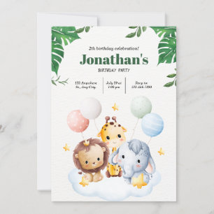Calling All Party Animals A Safari Adventure Invitation