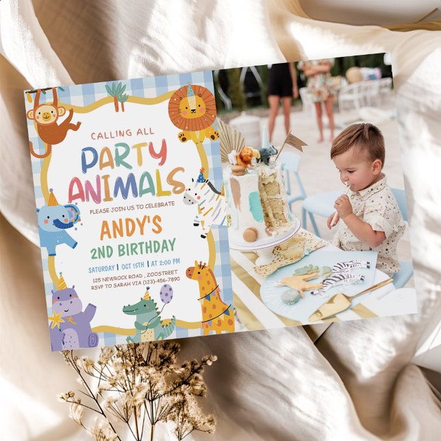 Calling All Party Animals Birthday  Invitation (Creator Uploaded)