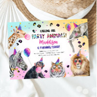 Calling All Party Animals Girl Safari Birthday