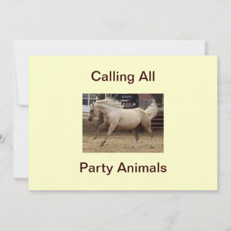 Calling All Party Animals Invitations