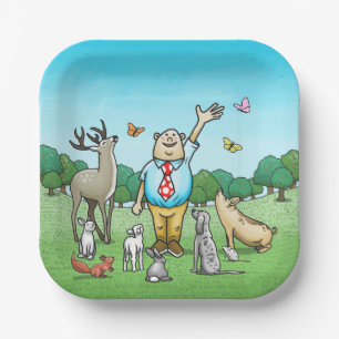 Calling All Party Animals Paper Plate