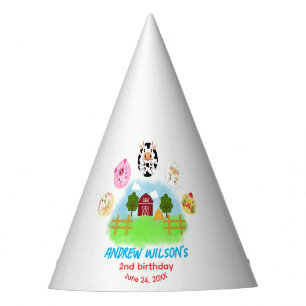 Calling All Party Animals Rustic Farm Barn Yard Party Hat