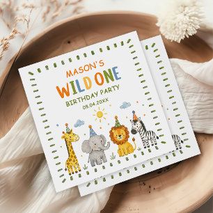 Calling All Party Animals Safari Napkin