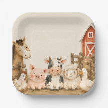 Calling All Party Animals Watercolor Farm Birthday