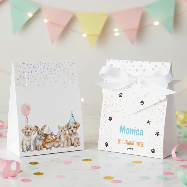 Calling all pawty animals birthday party favour box (Creator Uploaded)