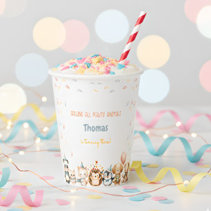 Calling all pawty animals birthday party paper cups