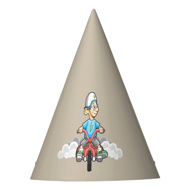 Calling All Tricycle Bikers Party Hat (Front)
