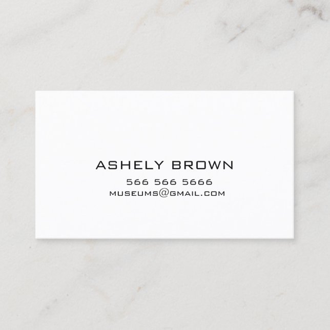 Calling Business Card (Front)