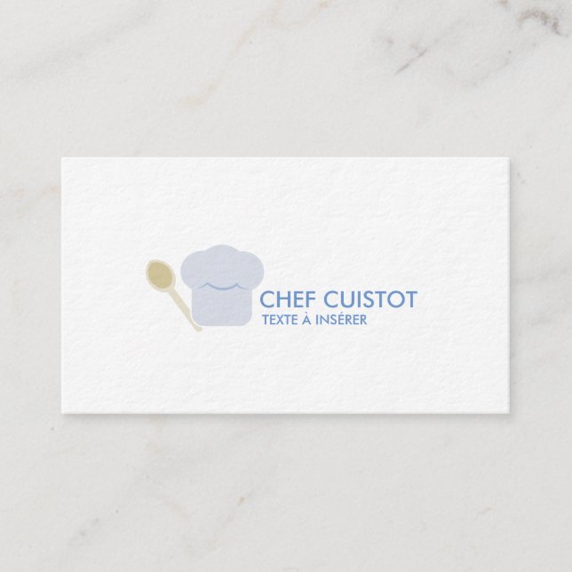 Calling card on the topic of the kitchen (Front)