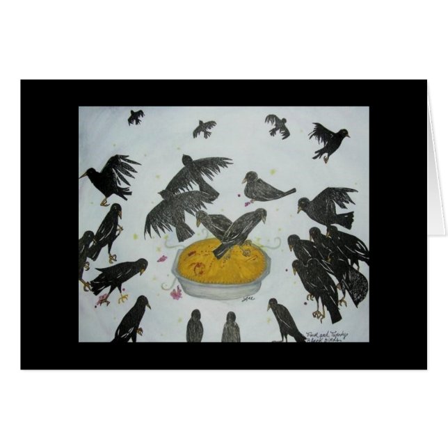 Calling Crow Card (Front Horizontal)