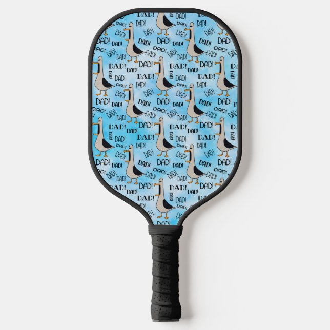 Calling Dad Pickleball Paddle  Black Handle (Front)