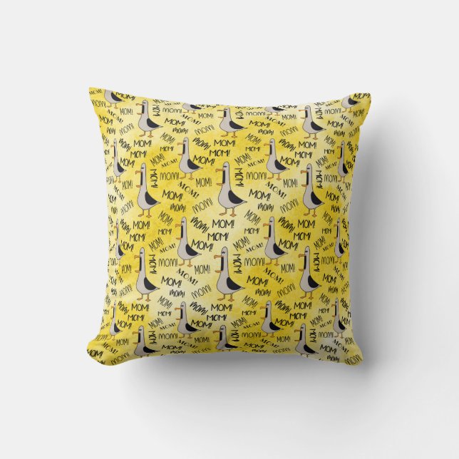 Calling Mum Throw Pillow 16"x16" (Front)