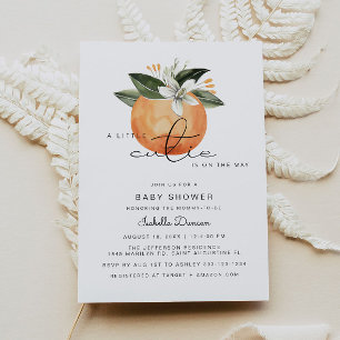 Calliope - A little Cutie Baby Shower Oranges Invitation