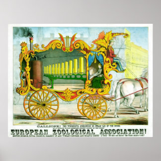 Calliope ! Circus Poster - Vintage Art Poster