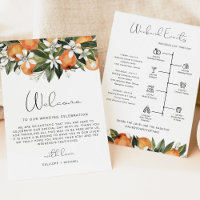 CALLIOPE Citrus Orange Welcome Letter Timeline