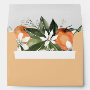CALLIOPE Little Cutie Clementine Orange Floral Envelope