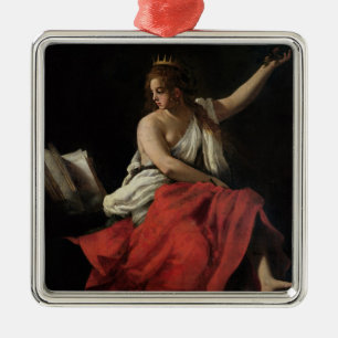 Calliope, Muse of Epic Poetry Metal Tree Decoration