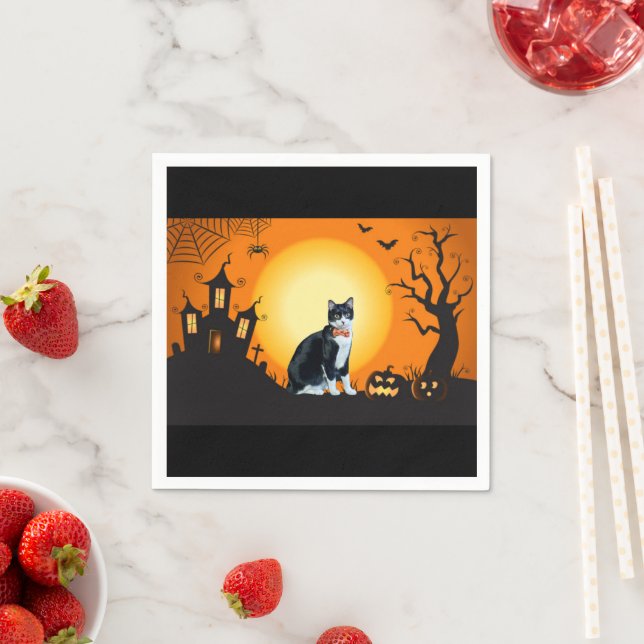 Calliope's Halloween Napkin (Insitu)