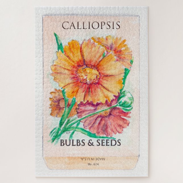 Calliopsis  jigsaw puzzle (Vertical)