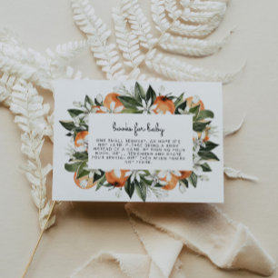 CALLLIOPE Cutie Oranges Books for Baby Enclosure Invitation