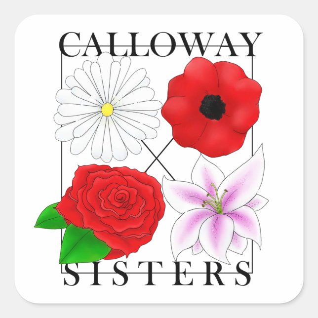 Calloway Sisters Square Sticker (Front)