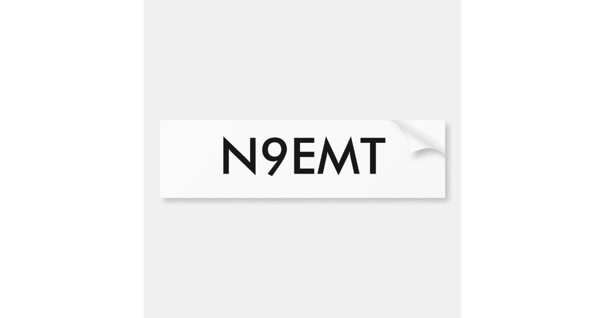 Call Sign Sticker Callsign Bumper Sticker (Plain) | Zazzle.co.nz