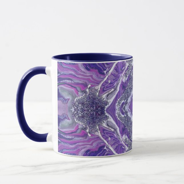 Calm Acrylic Pour Mug (Left)