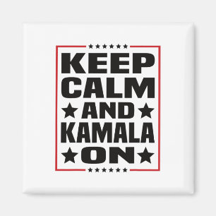 Calm And Kamala On Kamala Harris 2024 For Presiden Magnet