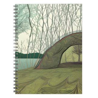 Calm and Peaceful Camping Scene Notebook