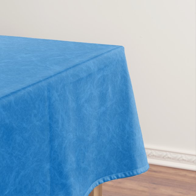 calm and serene blue background swirling pattern tablecloth (In Situ)