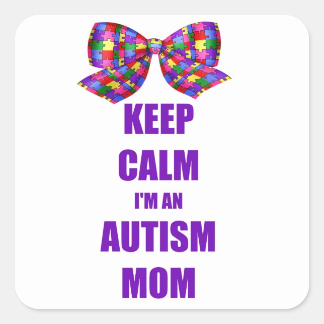 Calm Autism Mum Stickers (Front)