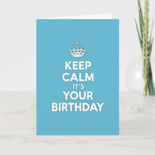 Calm Birthday Typography Card