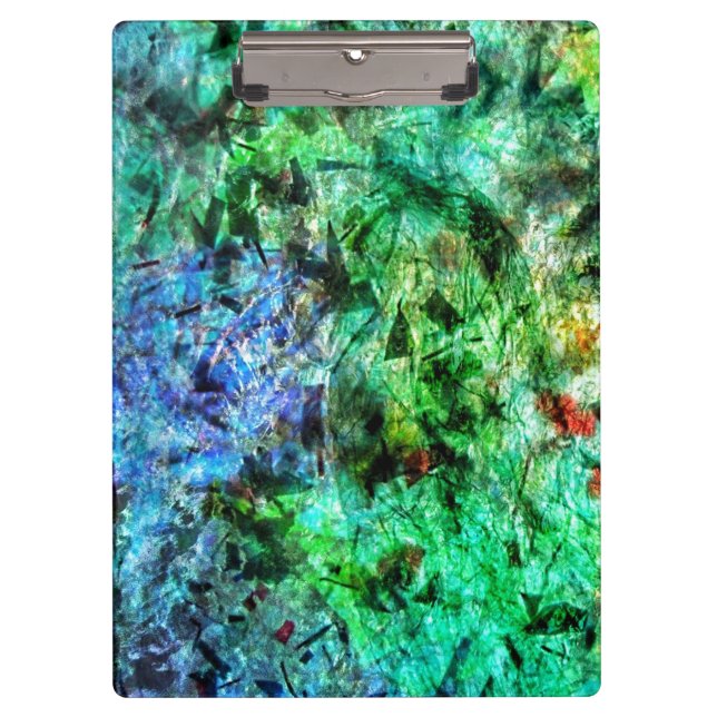 Calm blue abstract clipboard,Dazzling smooth blue  Clipboard (Front)