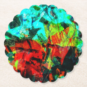 Calm blue colour Paper Coaster,Deep blue abstract Coaster