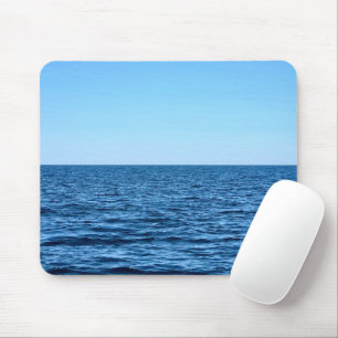 Calm Blue Lake Michigan Water Mouse Pad