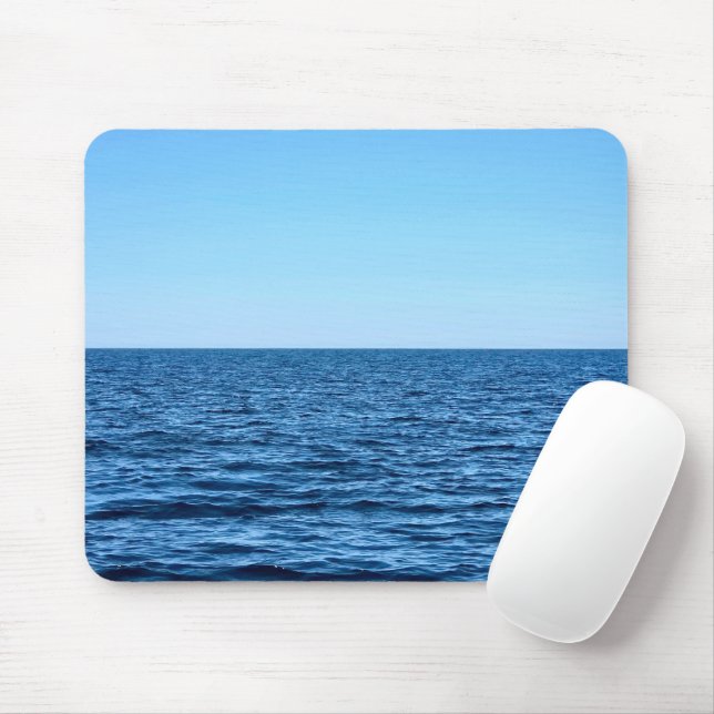 Calm Blue Lake Michigan Water Mouse Pad (With Mouse)