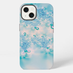 Calm Blue Meditation Butterfly Art iPhone 13 Case