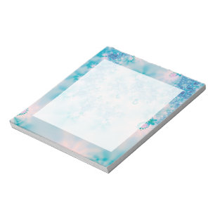Calm Blue Meditation Butterfly Art Notepad