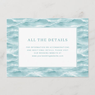Calm Blue Ocean Waves Enclosure Card