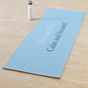 Calm Blue Personalised Yoga Mat
