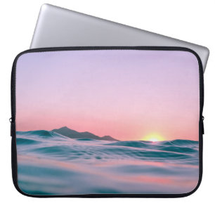 Calm body of water during golden hour laptop sleeve