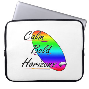Calm bold horizons surfing laptop sleeve