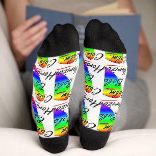 Calm bold horizons surfing socks