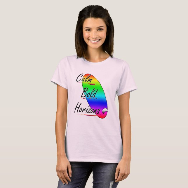 Calm bold horizons surfing T-Shirt (Front Full)